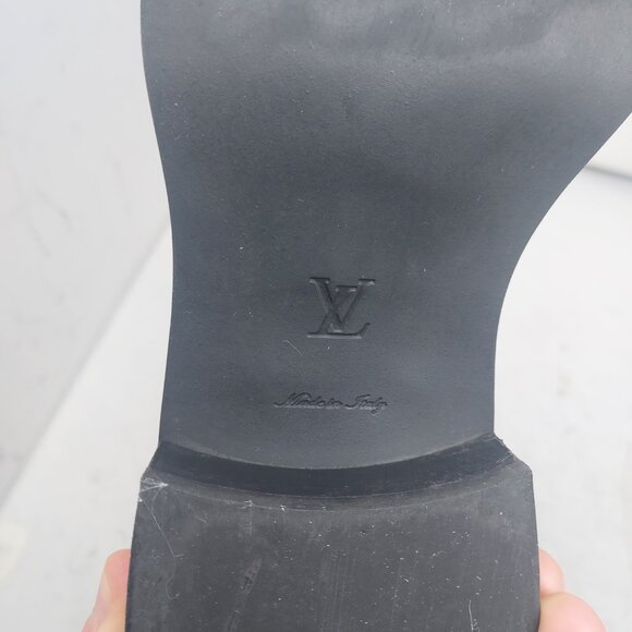 Louis Vuitton Black Leather Wonderland Ranger Combat Boot - Picture 9 of 14